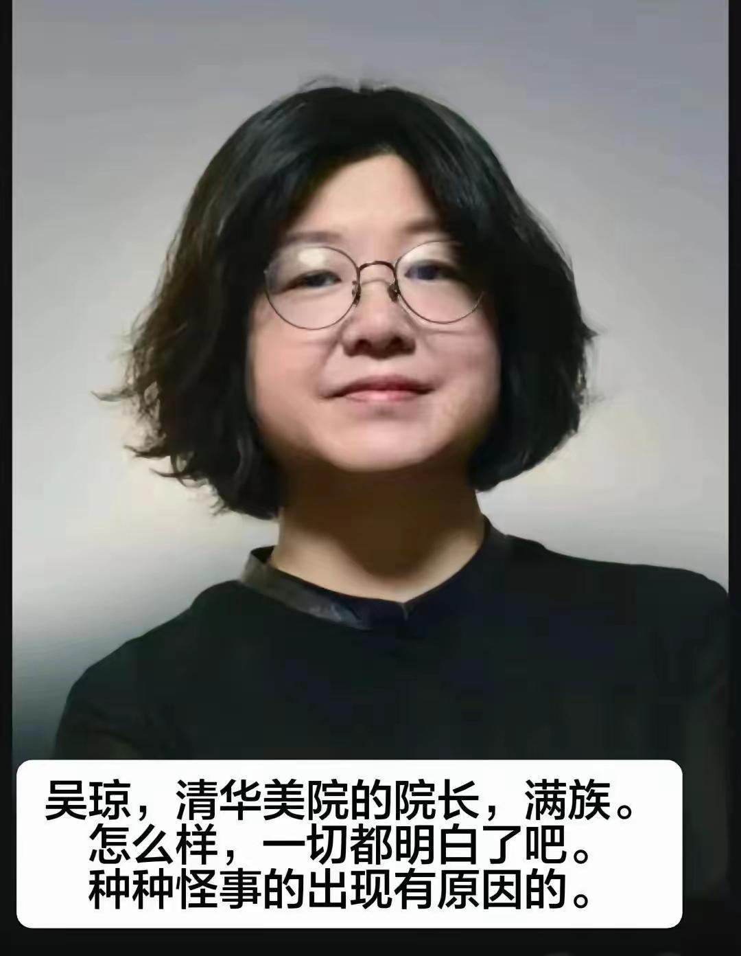 清华美院新院长吴琼：48岁满族学者，绝不是“美国发展基地”掌舵人清华美院迎