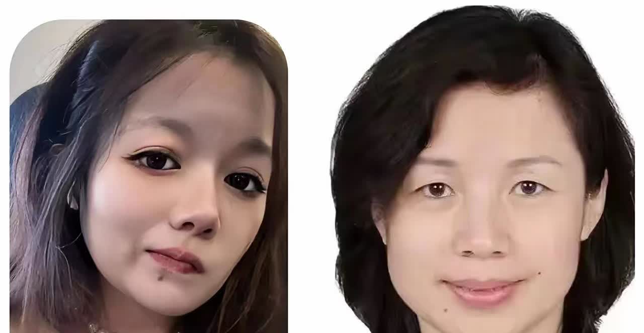 看董小姐的妈妈就知道这女的哪里整容了。整体来看，董小姐还是遗传妈妈多一些