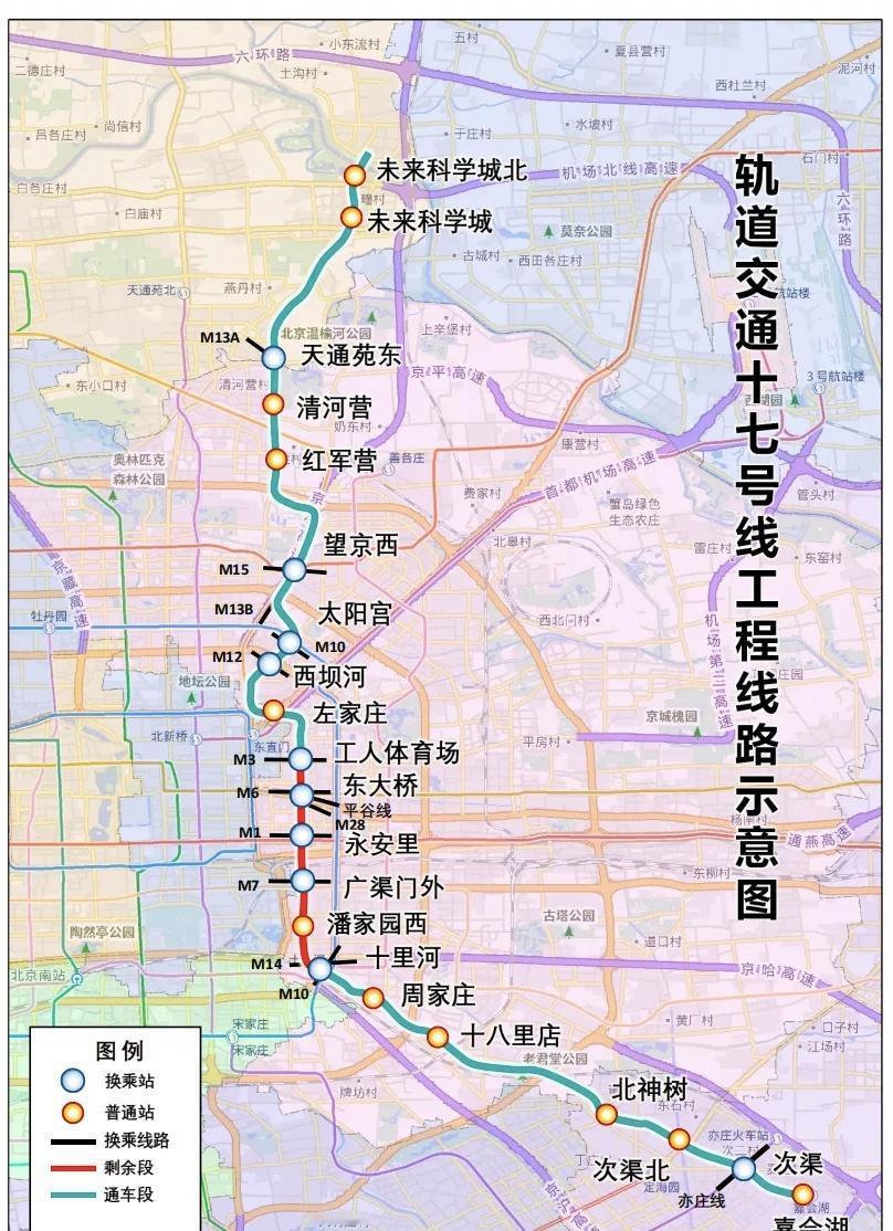 明天（2025年10月15日）起，北京地铁17号线全线（嘉会湖站-