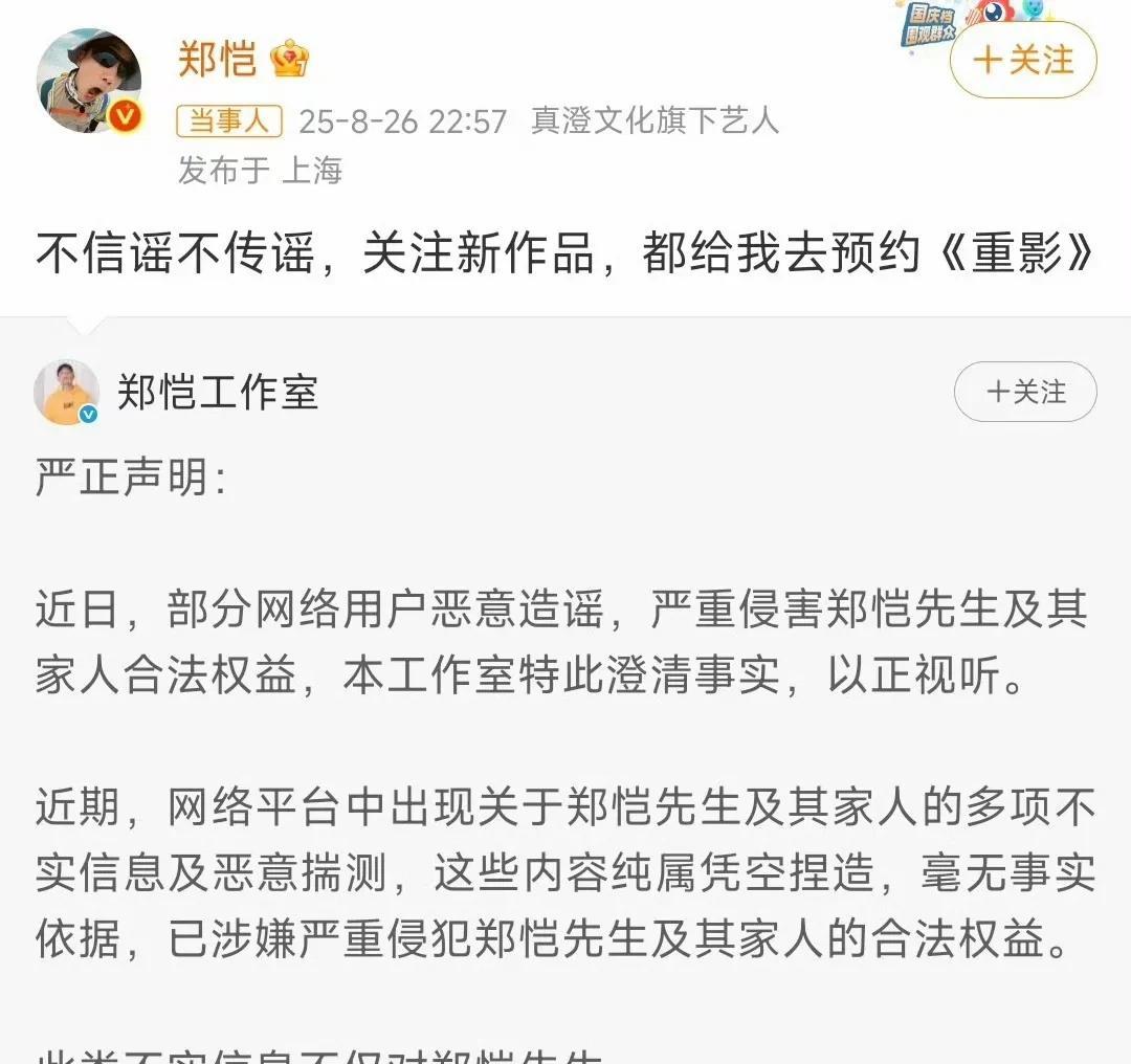 这难道不是郑恺的家事吗？如今却被硬生生拉出来当挡箭牌，实在令人费解。不知道这样的