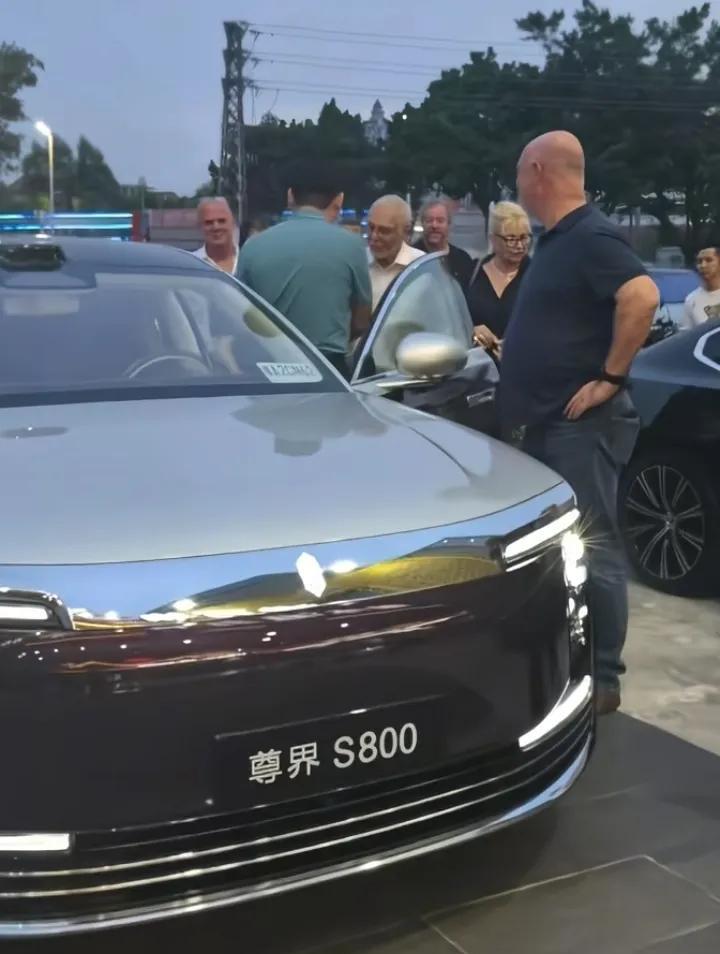 尊界S800的吸引力真大，令人一看到就移不开眼睛。这不，7月9日傍晚，一位名叫“