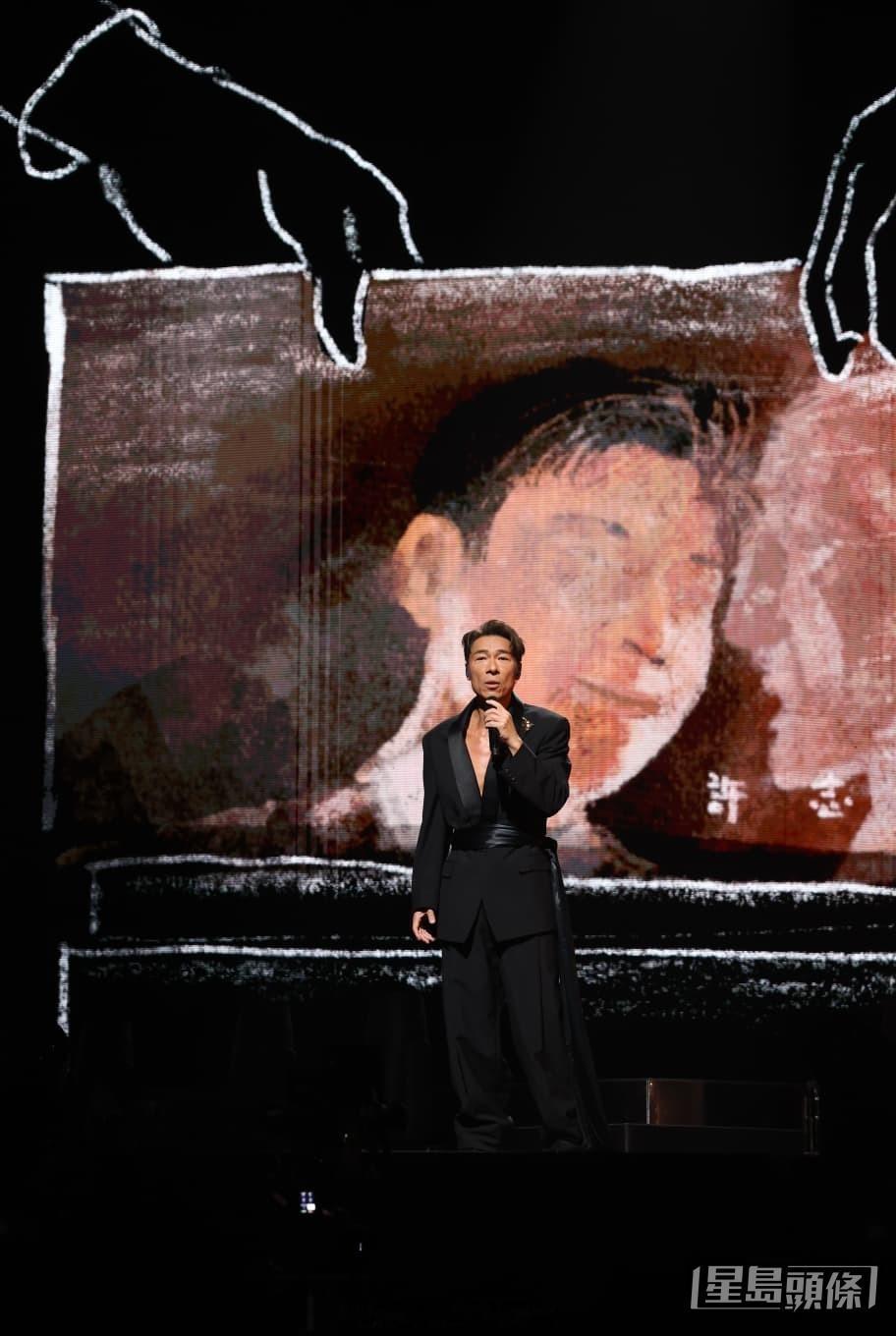 许志安红馆演唱会尾场巨星云集张学友担任表演嘉宾刘德华郭富城等天王巨星花篮大晒