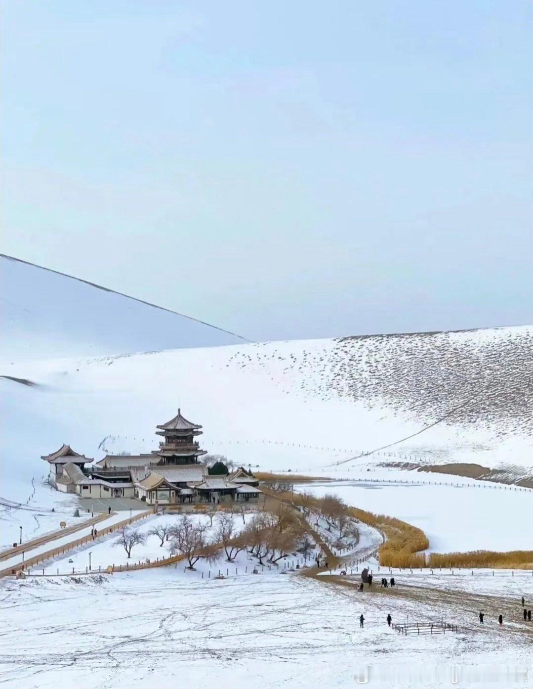 中国古建筑之美，冬日敦煌