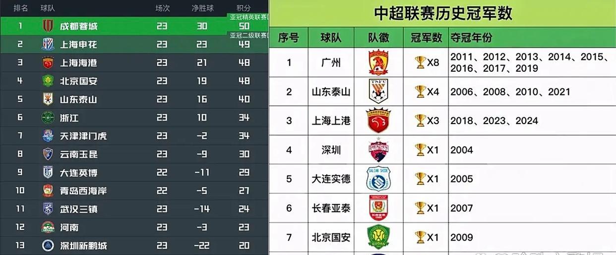 我就纳闷了，为啥谁都可以拿冠军，唯独申花年年被牢牢按在老二的位置上？关键申花并