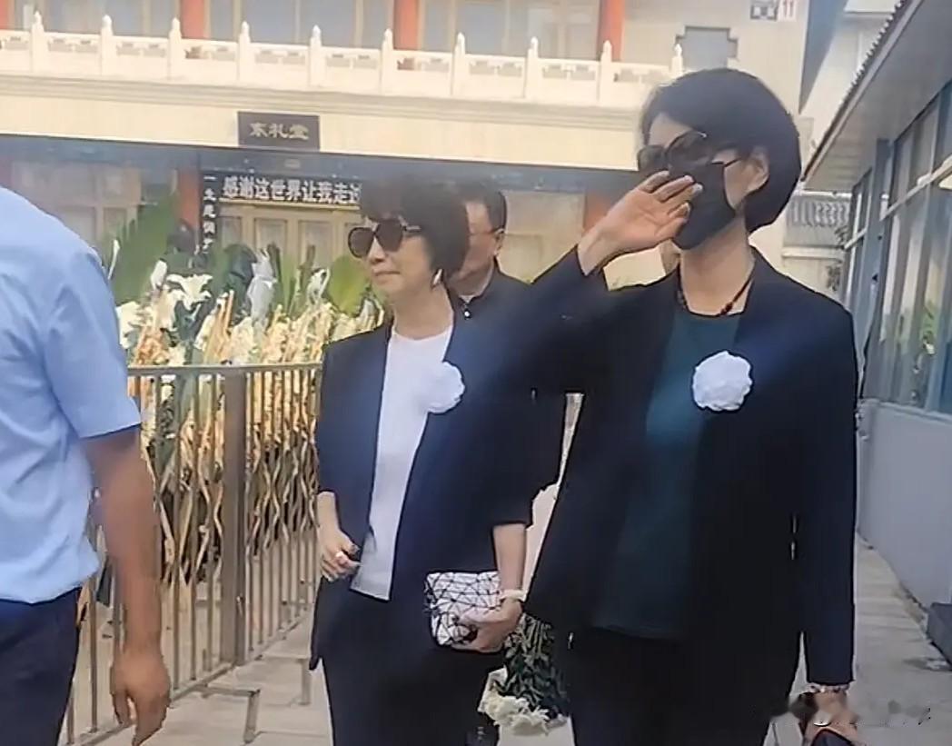 敬一丹追悼会正式举行众多大咖现身送别，李修平戴黑色口罩，明显哭过，陈铎夫妇也来