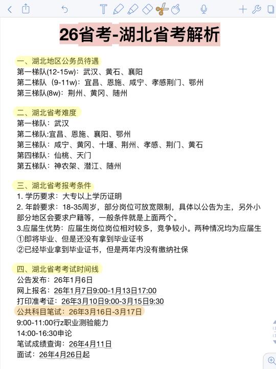 姐瞬间不急湖北省考了！