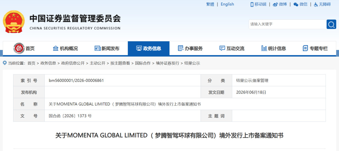 据独角兽早知道，Momenta已通过港交所聆讯，预计将于6月底启动发行。6月18