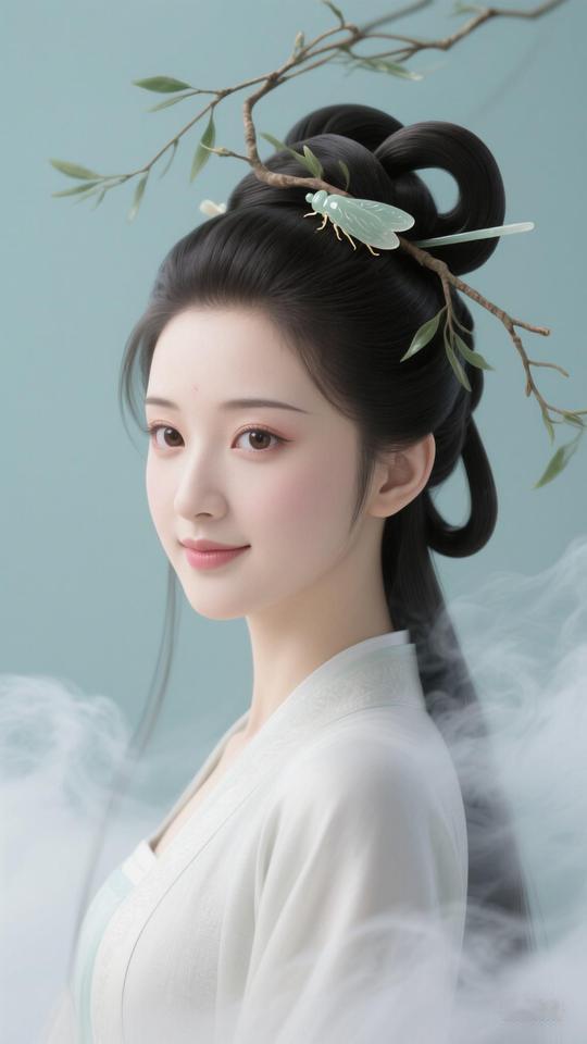 古风古风美女仙气飘飘古风发型仙女