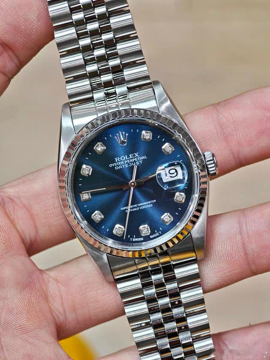 蓝色表盘的老日志真的太漂亮了，可惜是后改的盘，不然就冲了