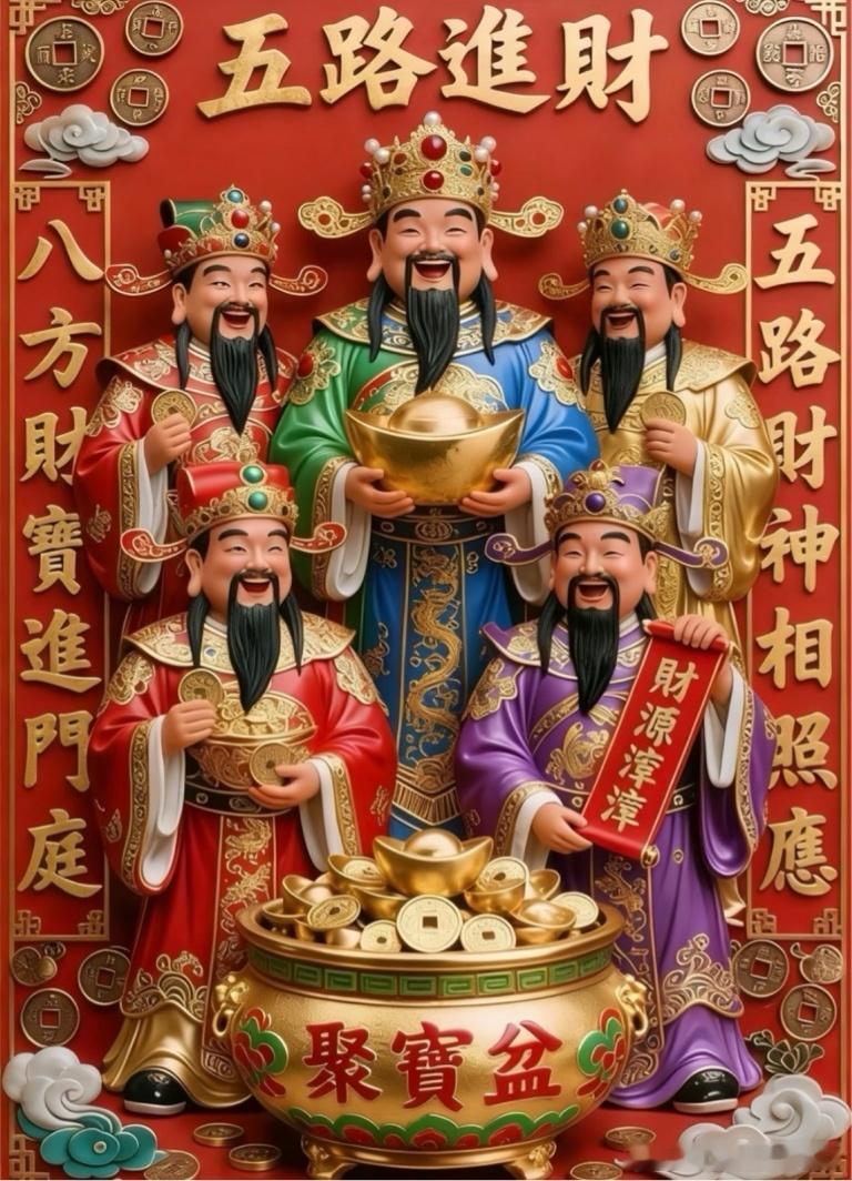 早啊老铁们，迎接财神啦，看到此财神点个赞，留下一句，发，让财神保佑点赞的老铁事事