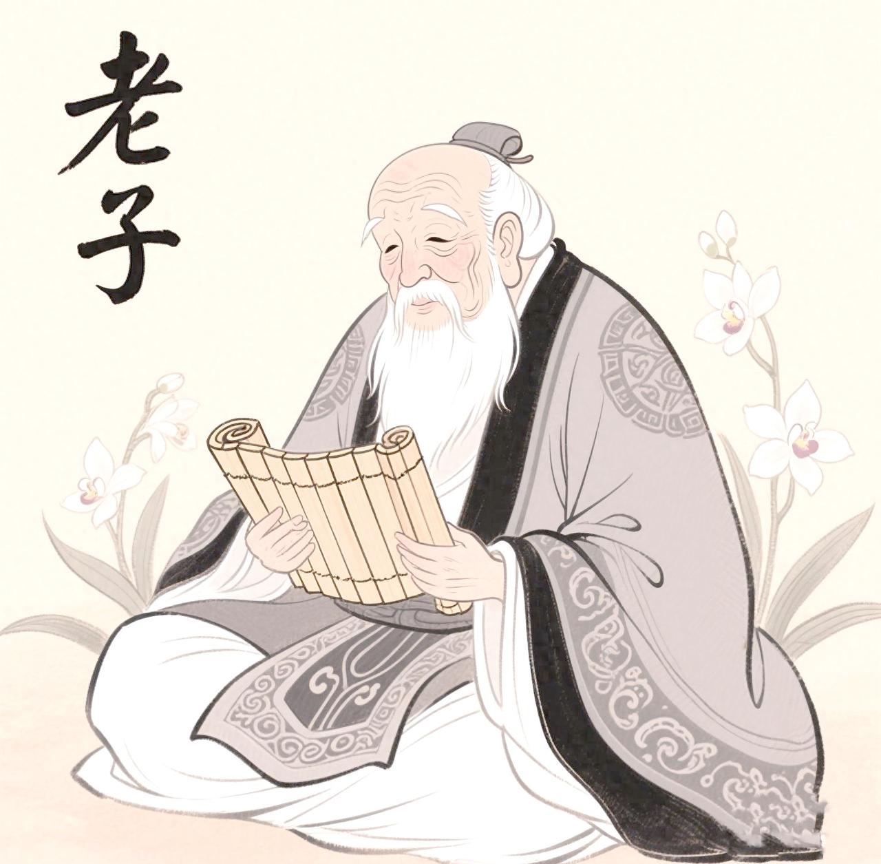 老子作为道家哲学的开创者，曾任周王室守藏室之史，博览天下典籍，见周室衰微便骑青牛