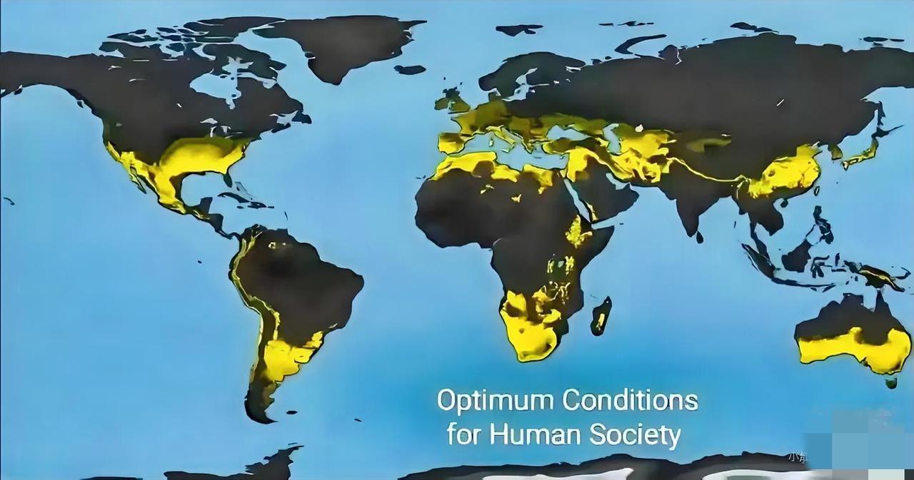 地球上世界宜居分布的黄金地带：澳大利亚那么多宜居带。让挪威北部的冬天比北