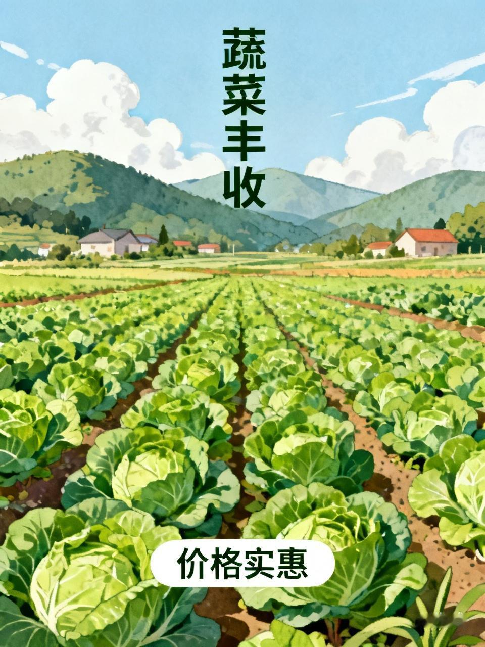 今年上半年气候宜人，风调雨顺，农民种植的蔬菜迎来了大丰收。然而，蔬菜不像粮食那样