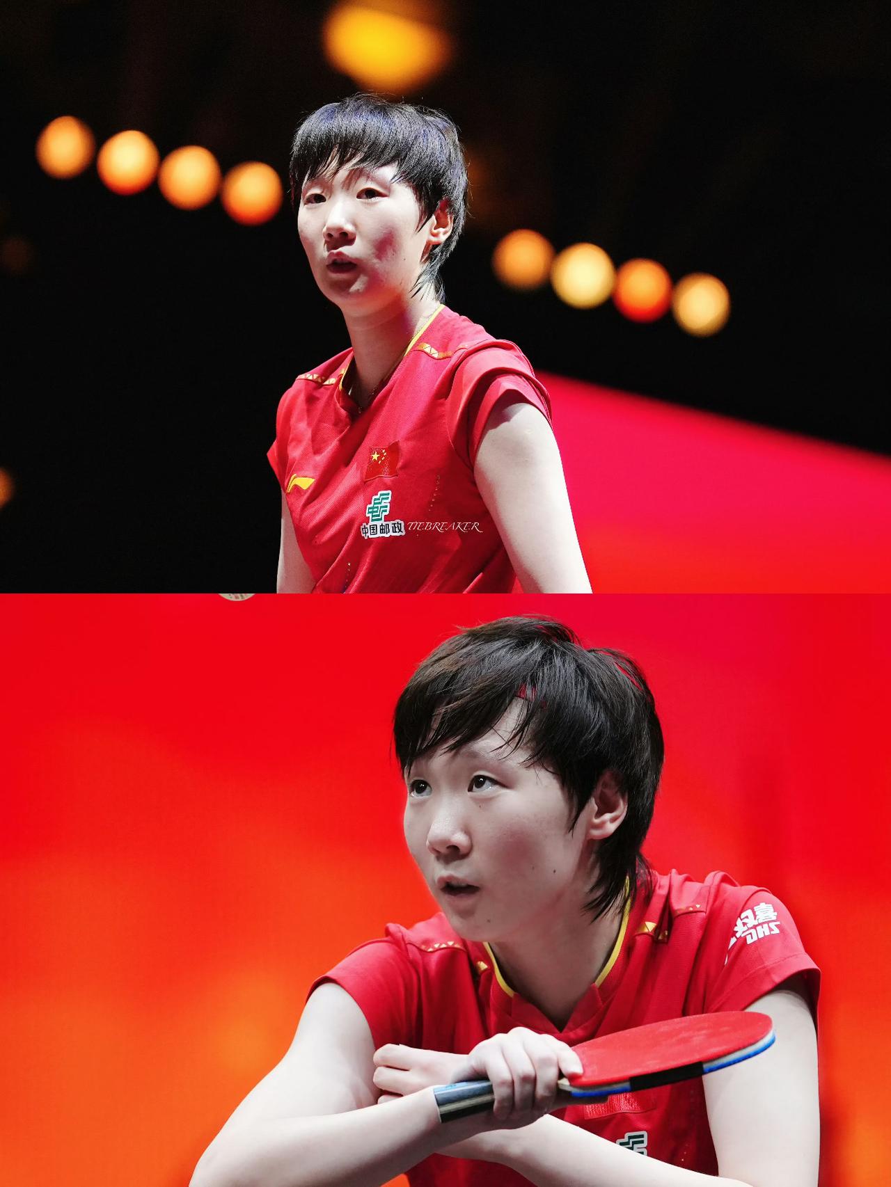 曼昱赛后记者采访她眼睛红红的，仿佛要哭出来。​还总有人说王曼昱状态不稳。