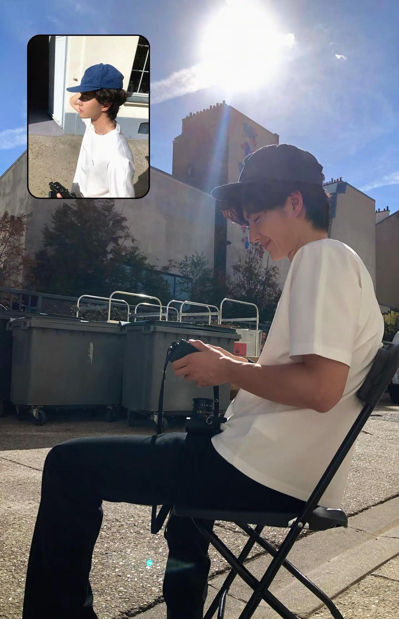 两小只无限接近才会更加幸福。王一博10月5日王一博巴黎时装周@王一博@