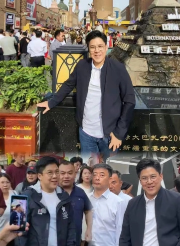 知道霍启刚在新疆为什么一直拍了，拍囊坑，拍包子，拍葡萄干摊原来他拍了这么多，
