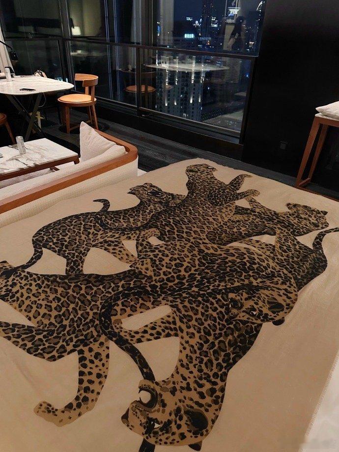 金钱豹丝巾也太美了🐆​​​