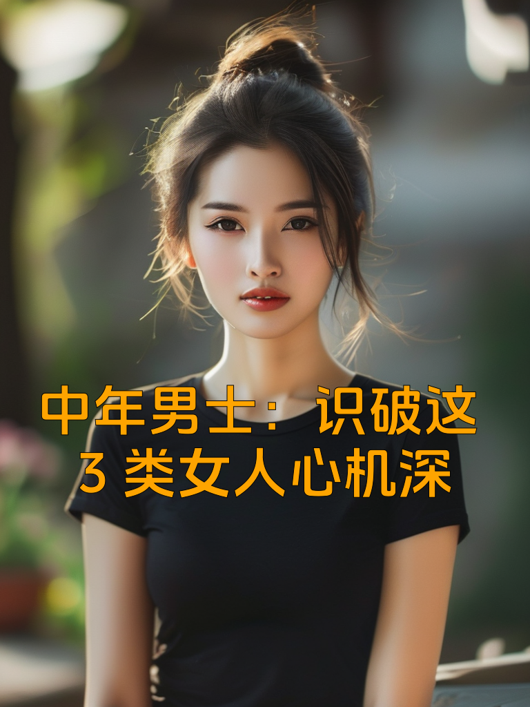 中年男士：识破这3类女人心机深