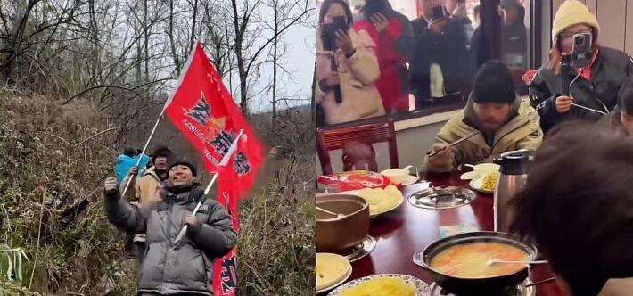 11月18日，湖南张家界七星山荒野求生挑战赛有了新进展。因天气寒冷，原本剩下要淘