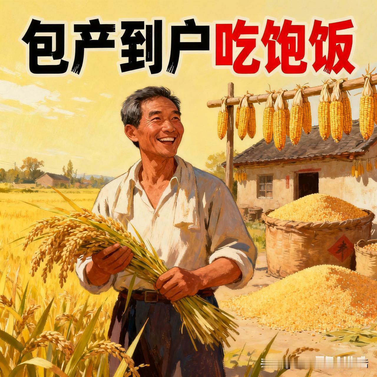 有人说：包产到户吃饱饭是假的！解放前几千年都是单干，老百姓还是逃荒要饭。包产到户