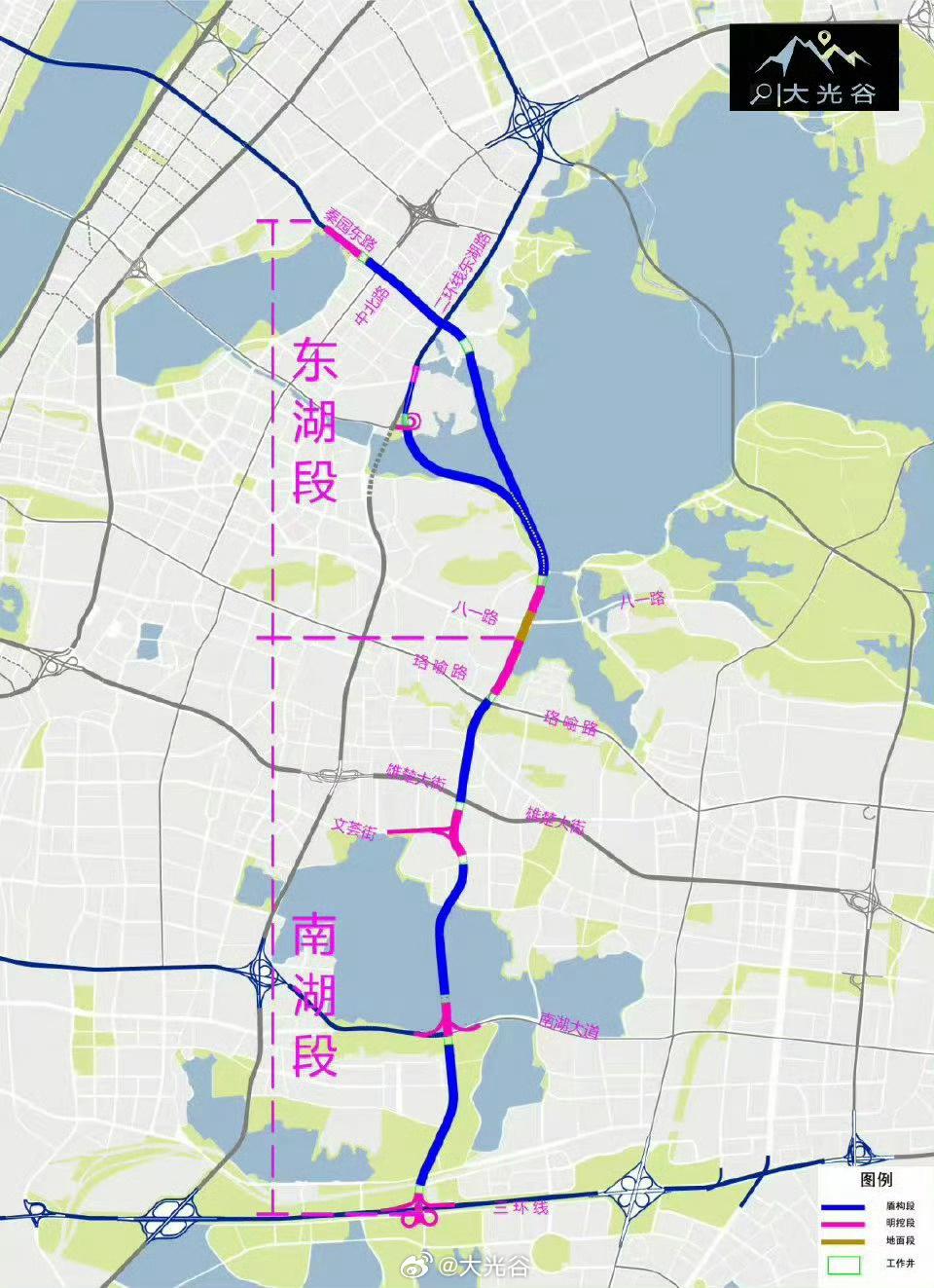 武汉两湖隧道盾构机下线！11月26日，世界规模最大城市湖底隧道——武汉两湖隧道