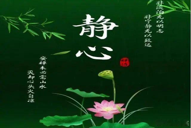 行走人生：心静则清，心清则明：静，是一种无声而强大的力量。静下来，聆听自己的内心