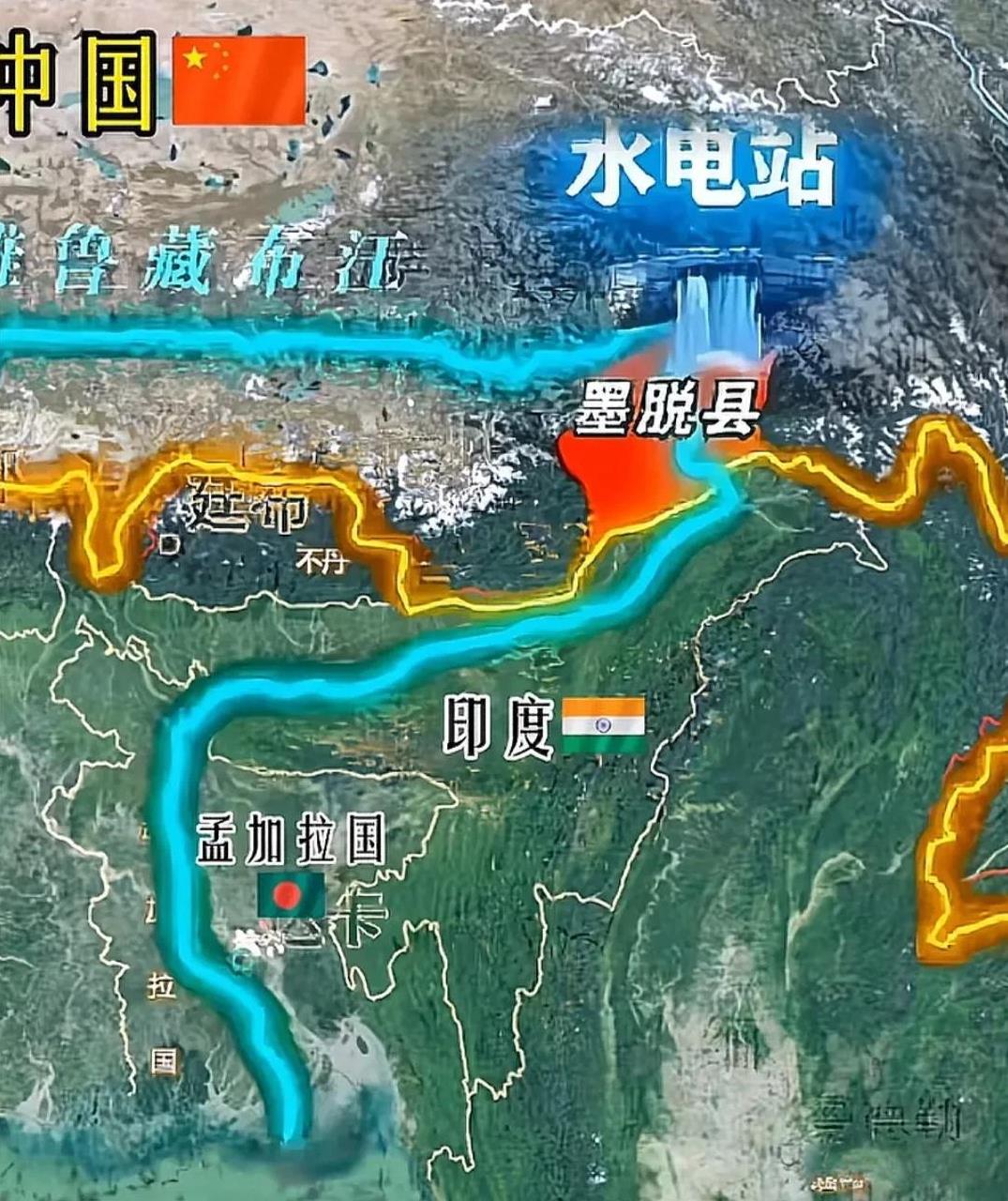 雅鲁藏布江水电站的兴建，表面上看靠的是基建技术水平，但实质上背后拼的却是军事实力