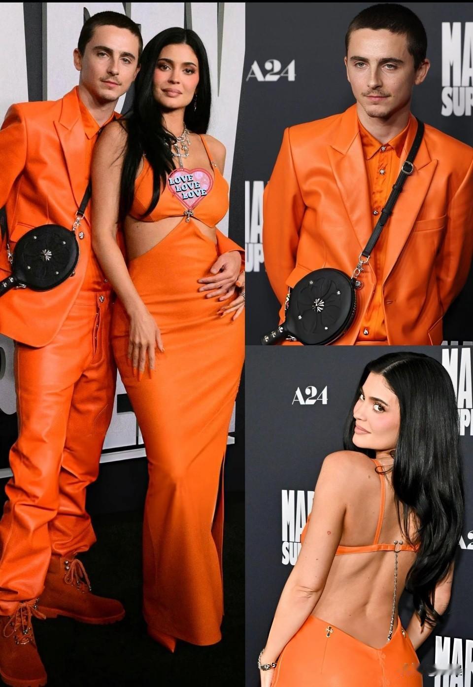 甜茶金小妹破分手谣言！穿情侣装高调走红毯近日，美国演员“甜茶”-提莫西•查拉梅