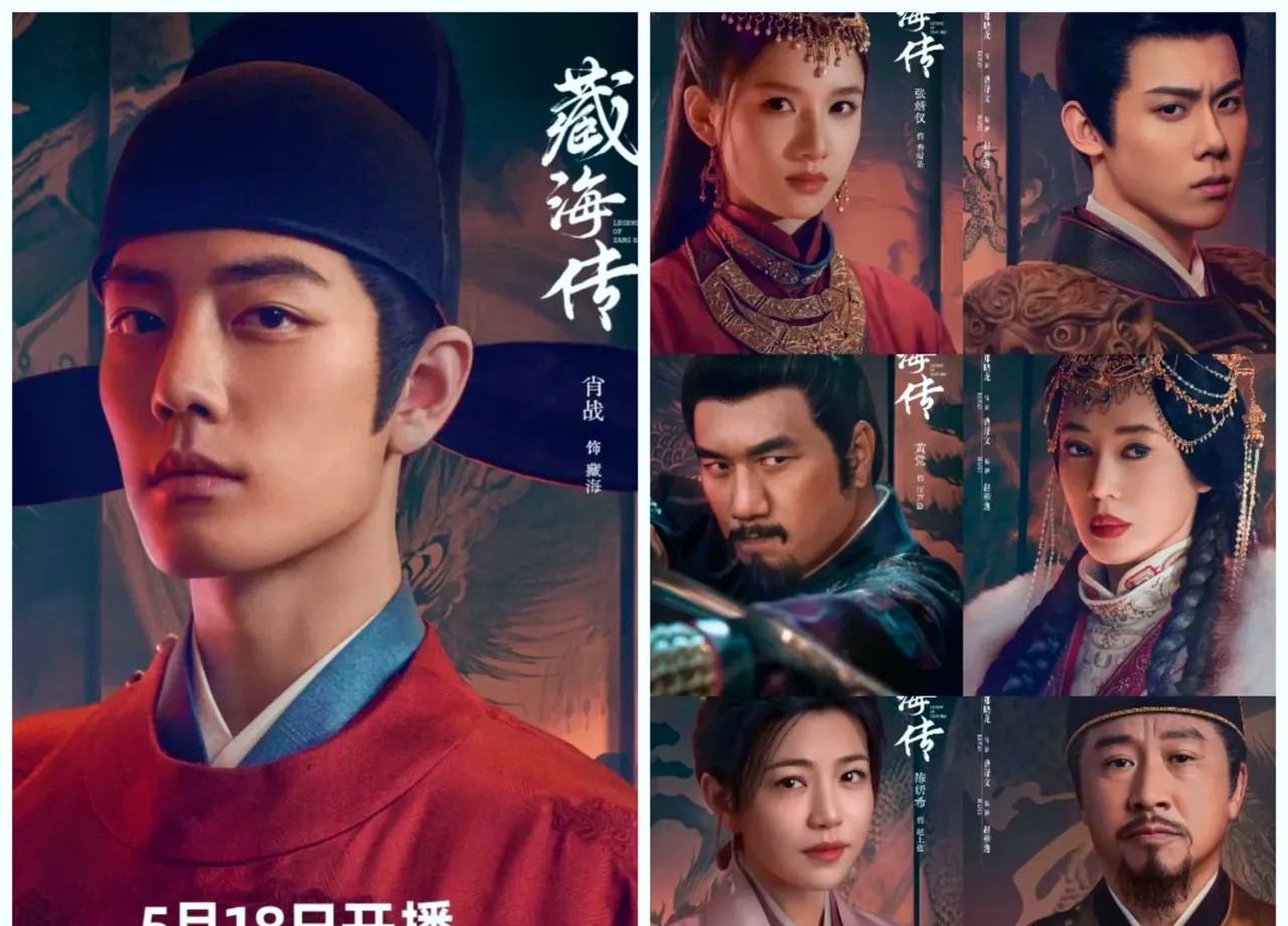 今晚央8的《藏海传》导演怕是要失眠了！肖战钟汉良演父子这选角绝了，连下颌线都像复