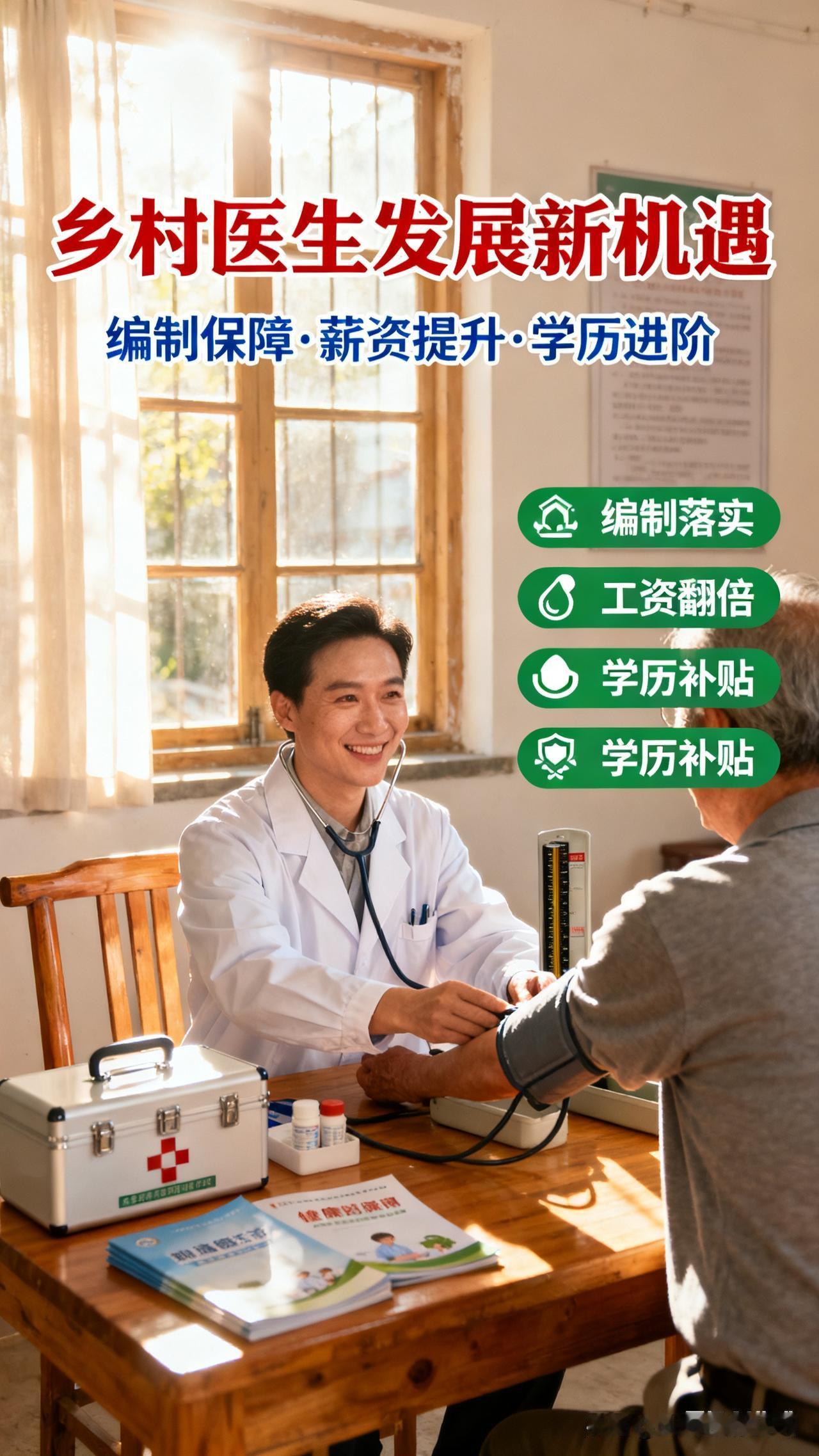 破解村医编制、薪酬与成长三大核心难题乡村医生，是守护亿万农民健康的“最后一