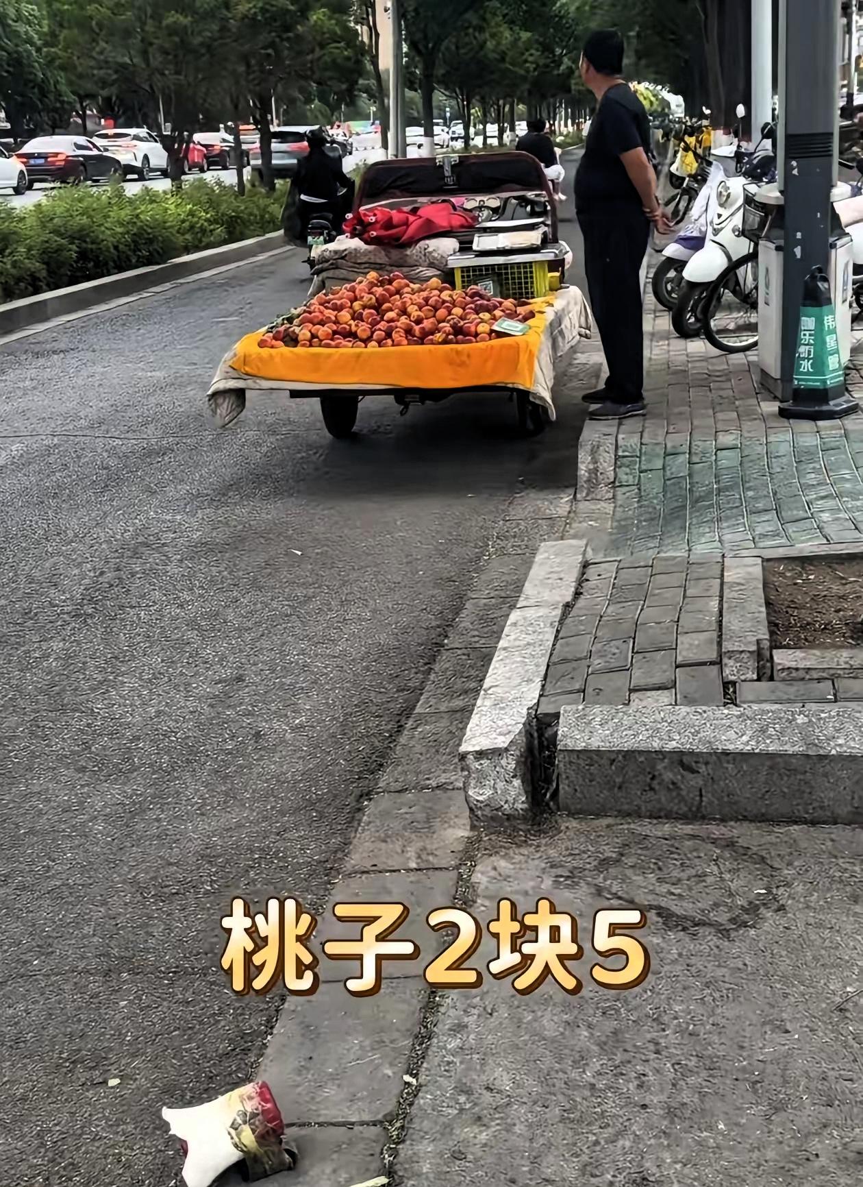大爷喇叭循环放：“前面有交警，桃子两块五！”交警：“有时候我也很想报警！”