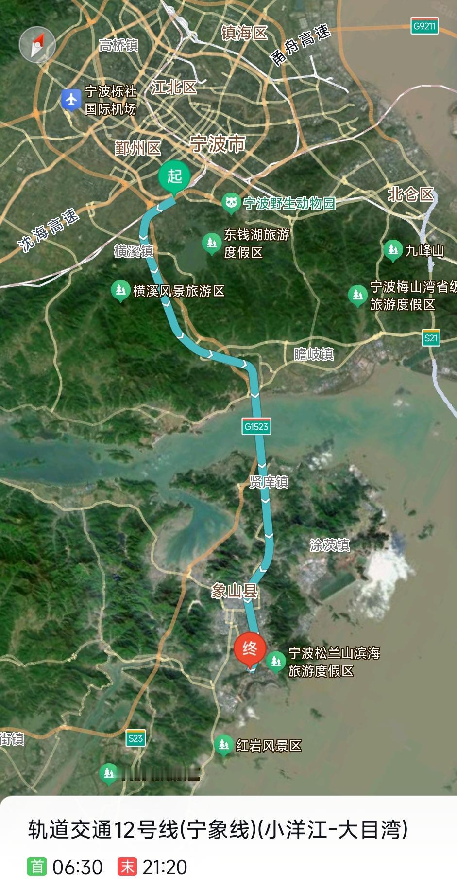 转眼间宁波地铁12号线开通已有好几天，但是给我带来的震撼感依然很强烈。仔细观察这