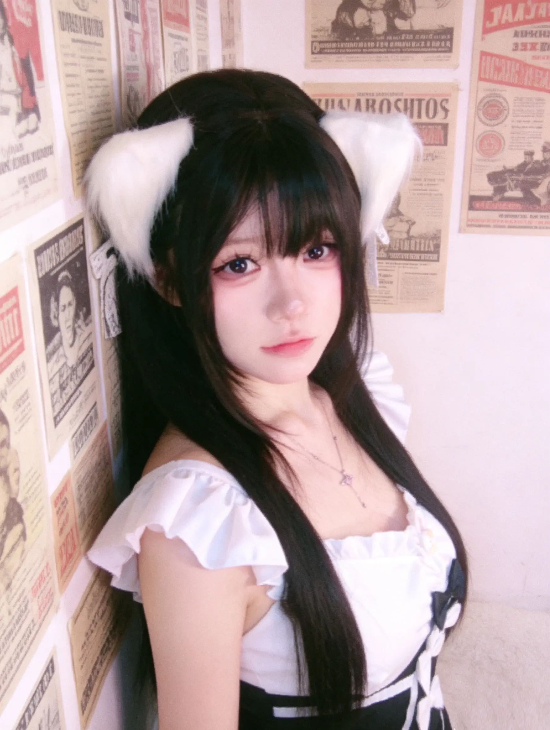 小猫女仆 女仆装ootd 猫娘 猫系女友风