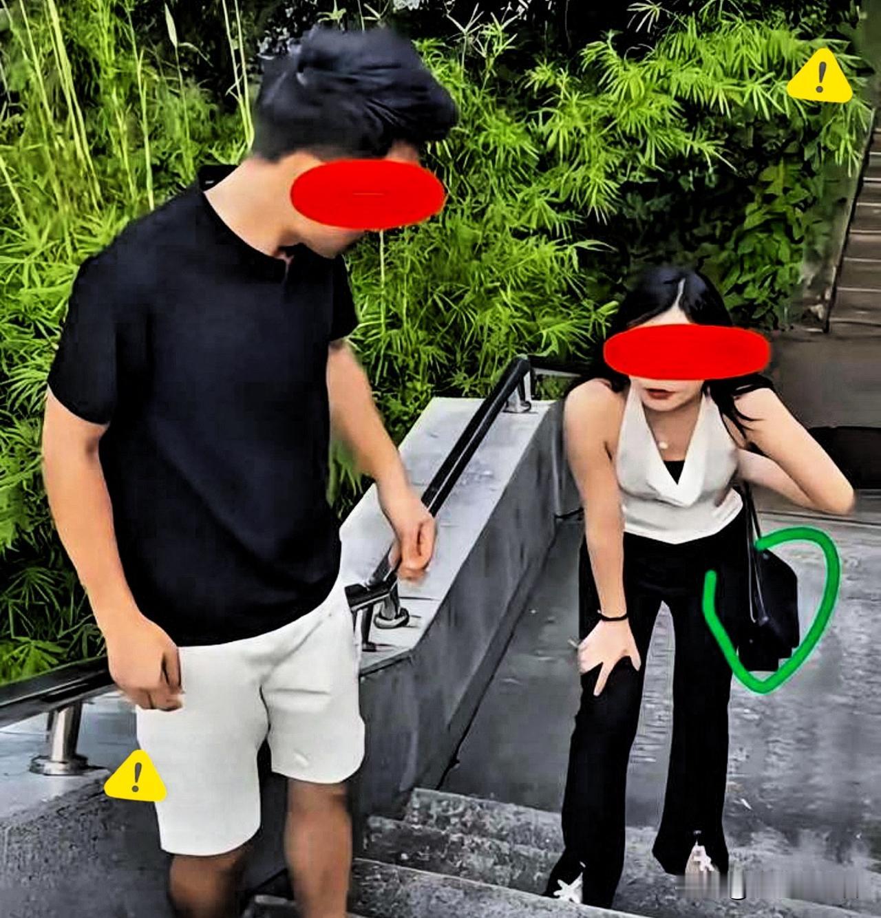 一男子带小三去爬山，途中遇到自己的妻子，他妻子没有当场揭穿男子，故意热情地打招呼