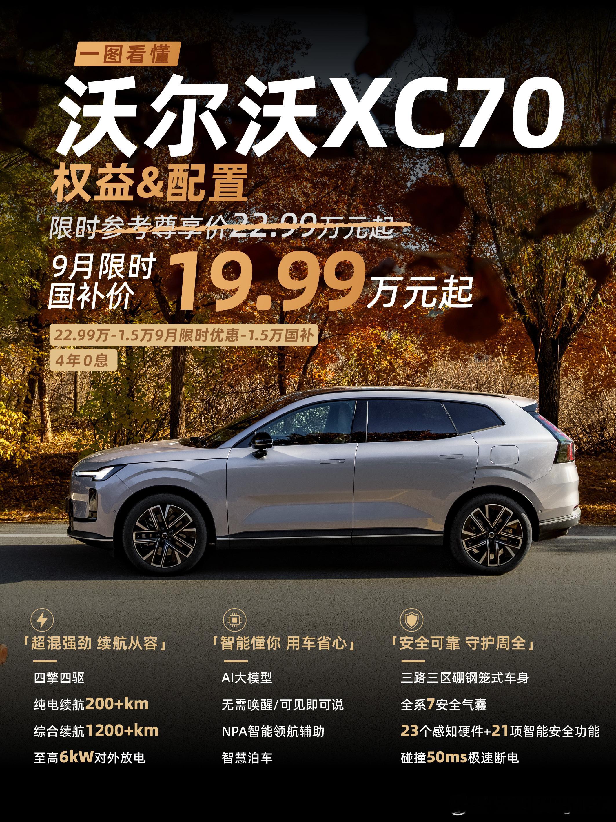 都说金九银十，9月可能是今年最合适买沃尔沃XC70的月份了之前关注过这款车，我记