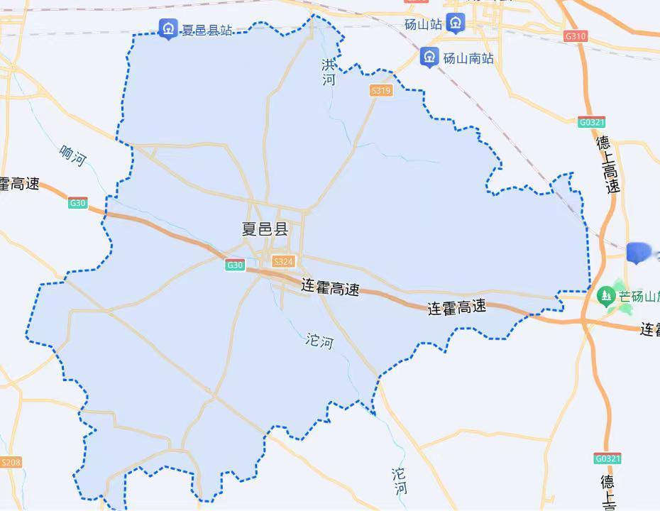 连霍高速纵向贯穿夏邑县全域，境内线路里程较长，是县域对外高速通行的核心主干道，可