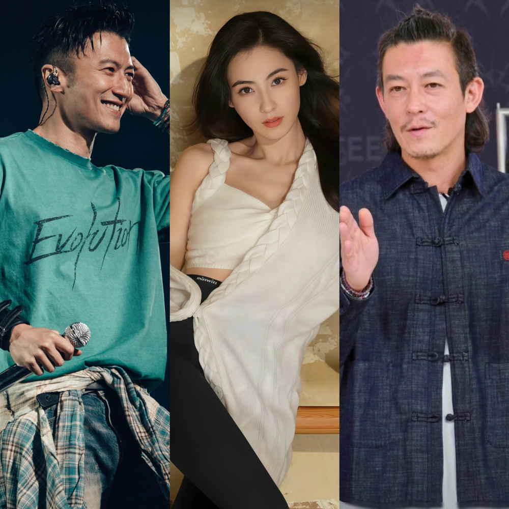 谢霆锋46岁在台上撕衣服唱《活着Viva》，门票秒空，素颜怼脸拍都不崩。陈冠希46岁开直播卖潮牌，满