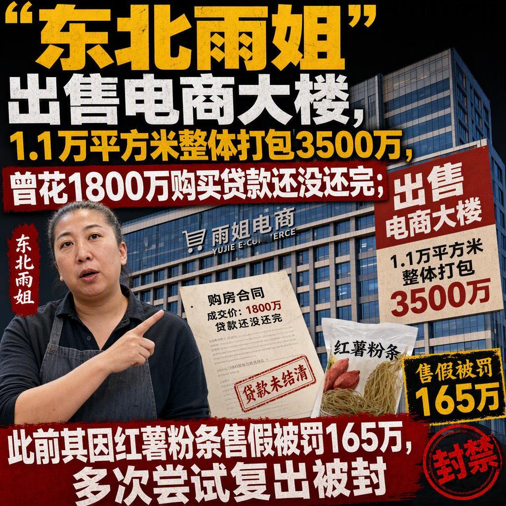 1800万买楼，1200万贷款还没还完，如今3500万整体打包甩卖。东北雨姐名