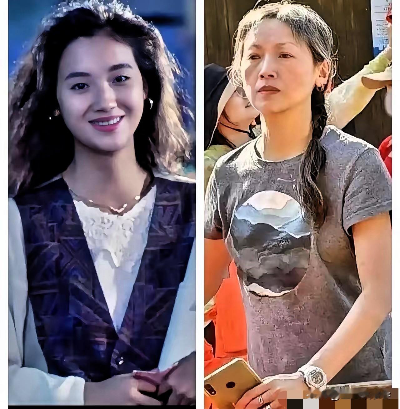 仔细看吴倩莲的长相​越发觉得奇怪​不是因为她变老了，而是因为她56岁了居然只