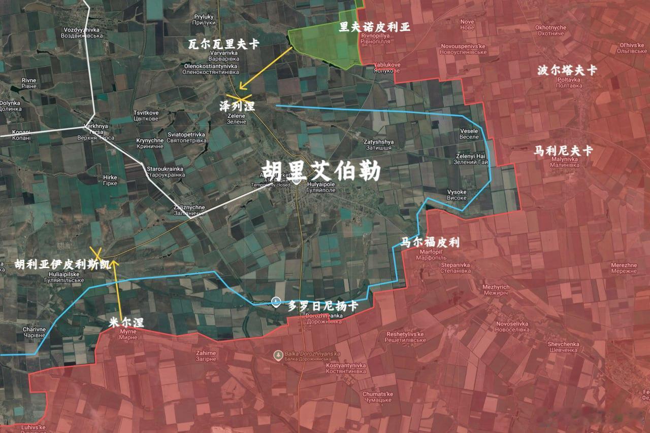 俄军可能又要故技重施，胡里艾伯勒的包围圈正在形成，乌克兰方面必须做出一些重大决定