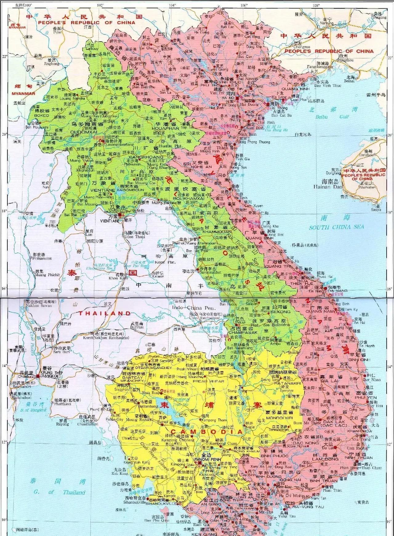 南亚和东南亚都是世界上经济发展比较快的地方。南亚的面积为450万k㎡，东南亚的面