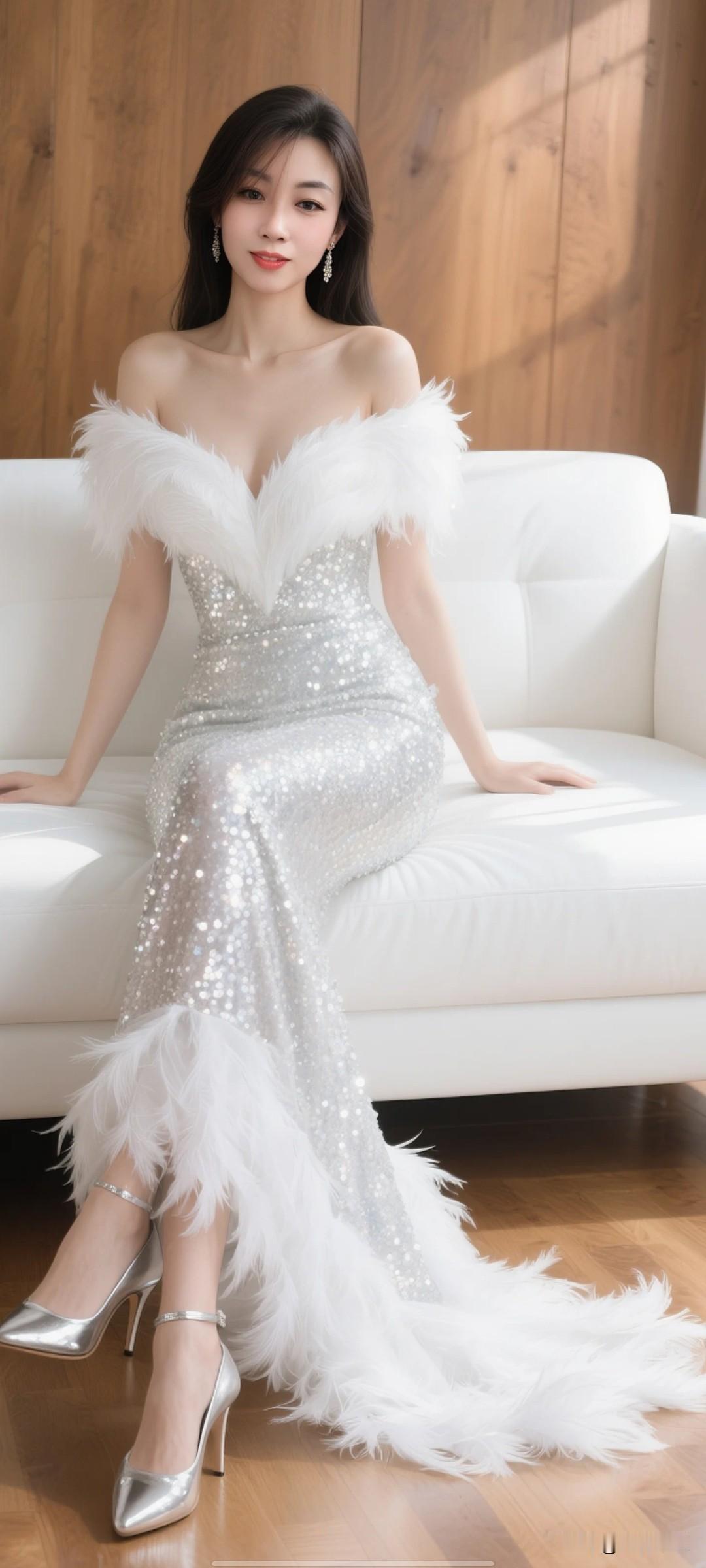 什么样的穿搭可以成为气质女神?白光闪闪的，好看是好看，就是不怎么舒服。