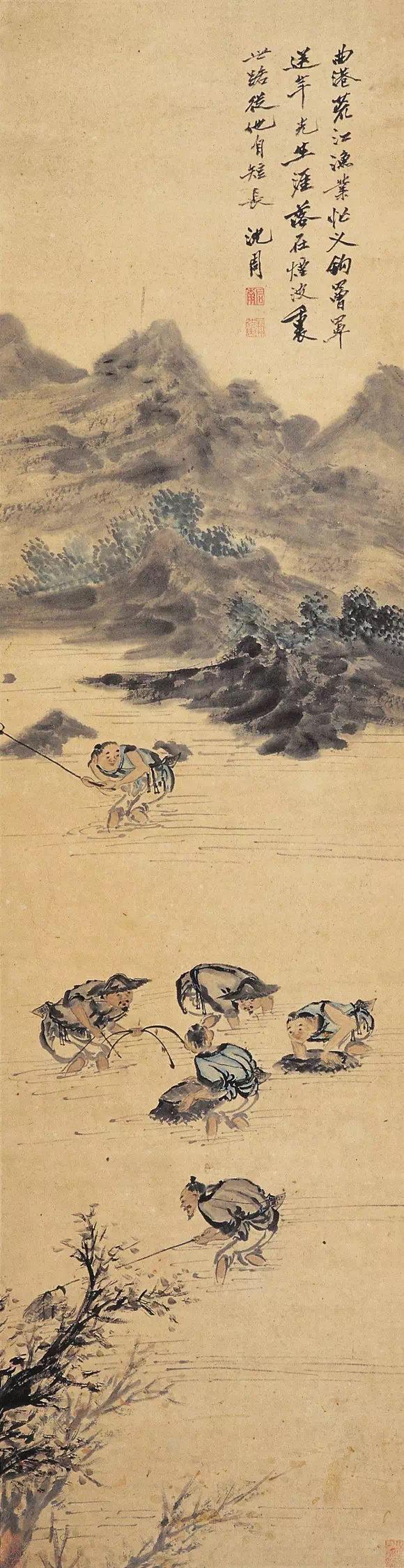 【平淡天真，明代山水第一人沈周笔下的江南烟火与隐逸】江南山水钟灵秀，丹青妙笔传