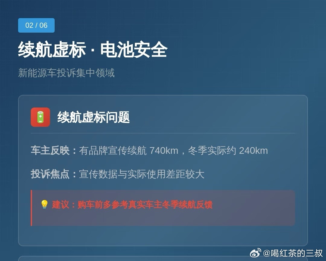 个人建议，国家应该规范电动车的电池行驶里程，统一按照wltc标准标注。否则，用户