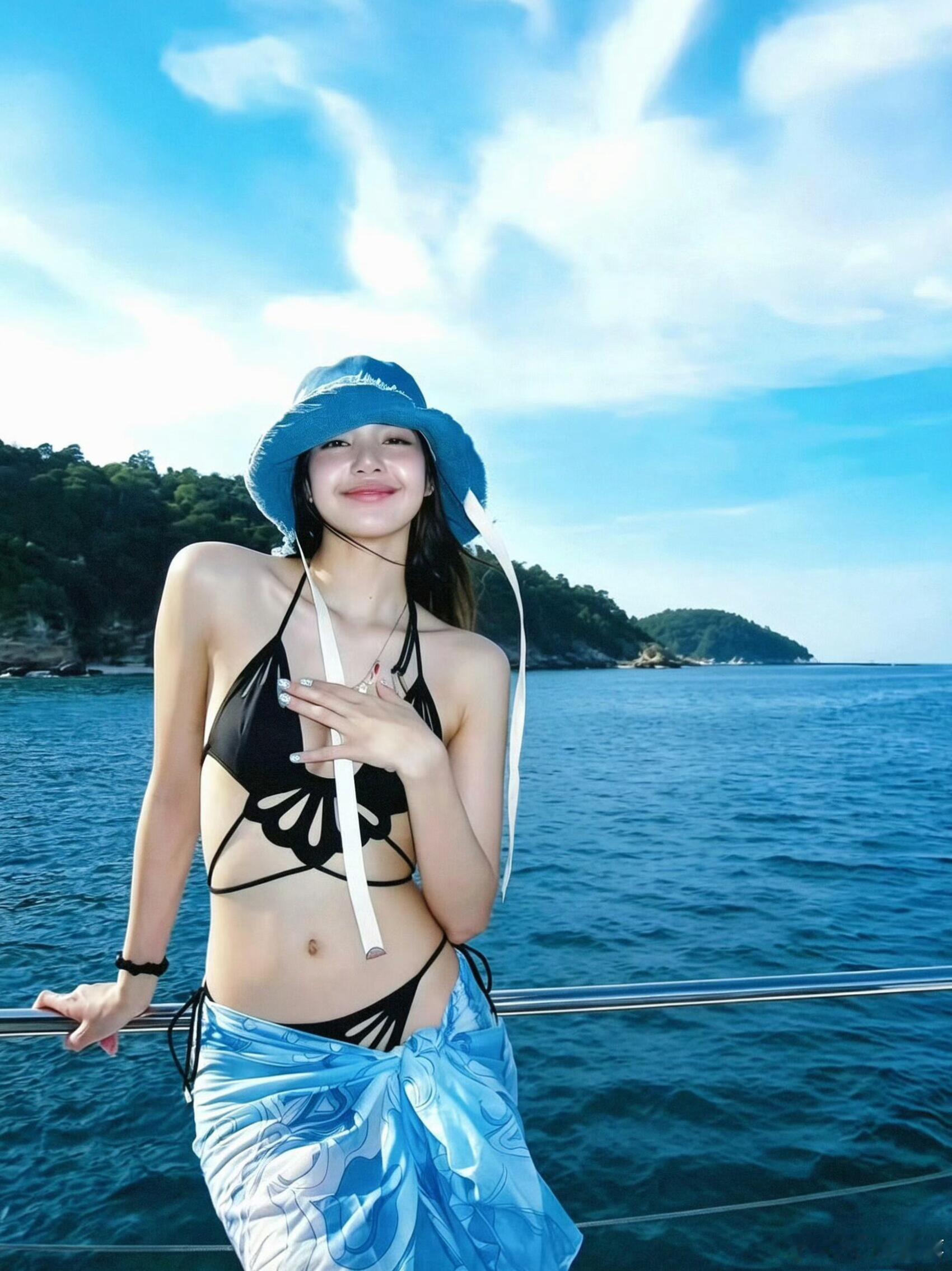 Lisa出海美拍，好身材欧尼，她的人生没有烦恼吧