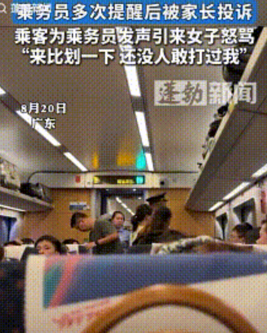 这人逮住谁咬谁！广东，高铁上孩子哭闹影响其他乘客，乘务员多次提醒家长让孩子安静点