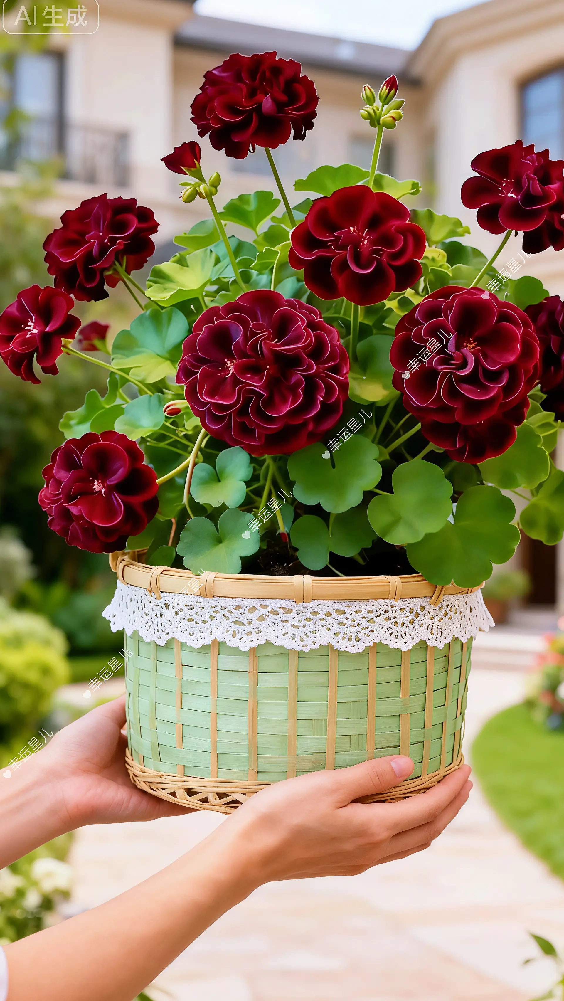 天竺葵 汤米黑玫瑰花卉盆栽爱生活爱养花养花修心