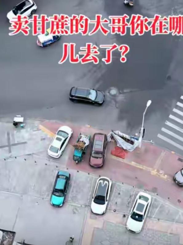 四川，男子发现楼下卖甘蔗的大哥从过年之后就没出摊了，三轮车上的甘蔗都枯成了“木头