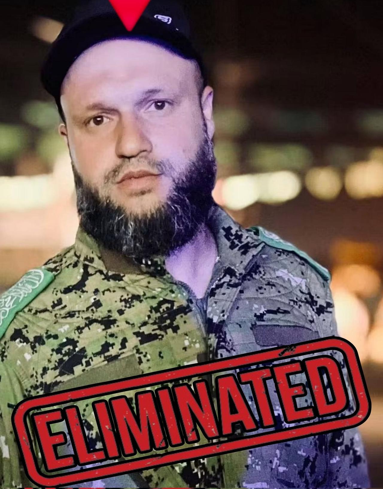 祝贺以色列又干掉了一名恐怖分子。哈马斯拉法副指挥官伊斯梅尔·阿布·拉布达在加