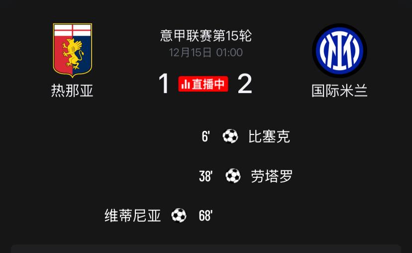 顶住了，没翻车！意甲第15轮一周双赛的国际米兰顶住了压力，没有像AC米兰和那不勒